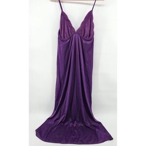 Gilligan & O'Malley Womens L  Long Nightgown Whimsy Goth Gown Sleeveless‎ V Neck